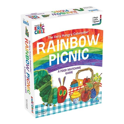 好玩伴．親子選物 艾瑞卡爾繪本聯名益智桌遊 ─ 彩虹野餐趣! | 食物顏色配對遊戲