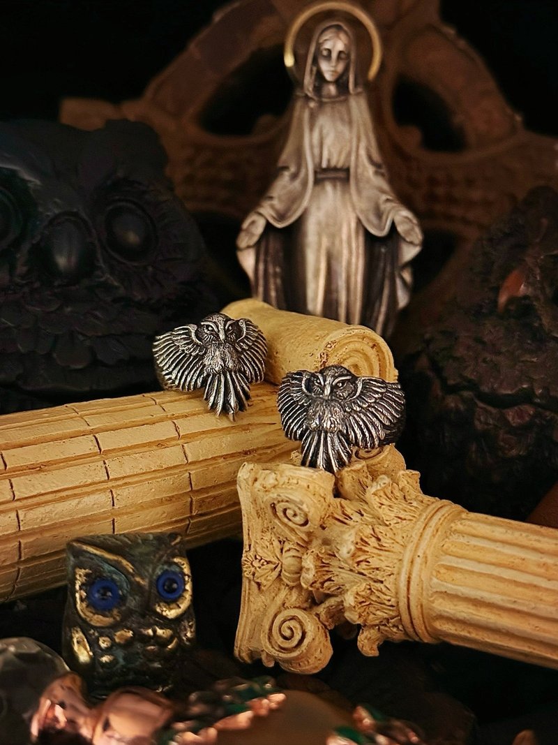 【Animal Series】Wisdom/Owl/Ring - General Rings - Sterling Silver Silver