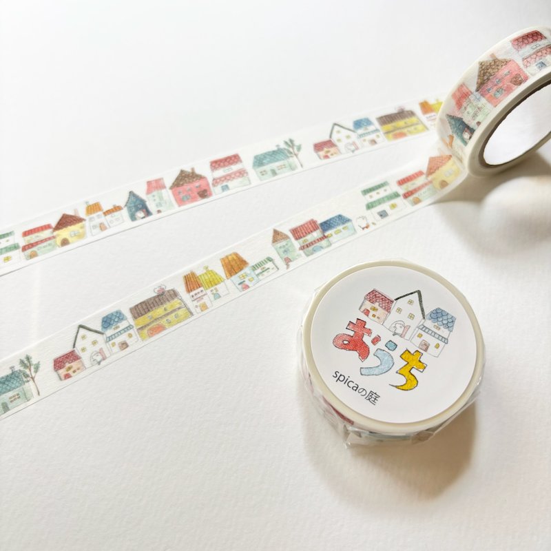 muuちゃん / おうち　15mm×7m マスキングテープ - 紙膠帶/和紙/PET - 紙 紅色