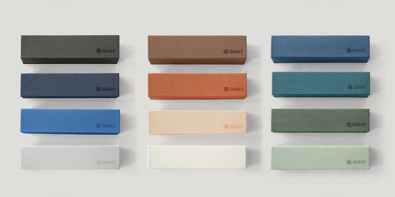 【QMAT】6mm Folding Yoga Mat-Single Color Made in Taiwan - เสื่อโยคะ - วัสดุอีโค หลากหลายสี