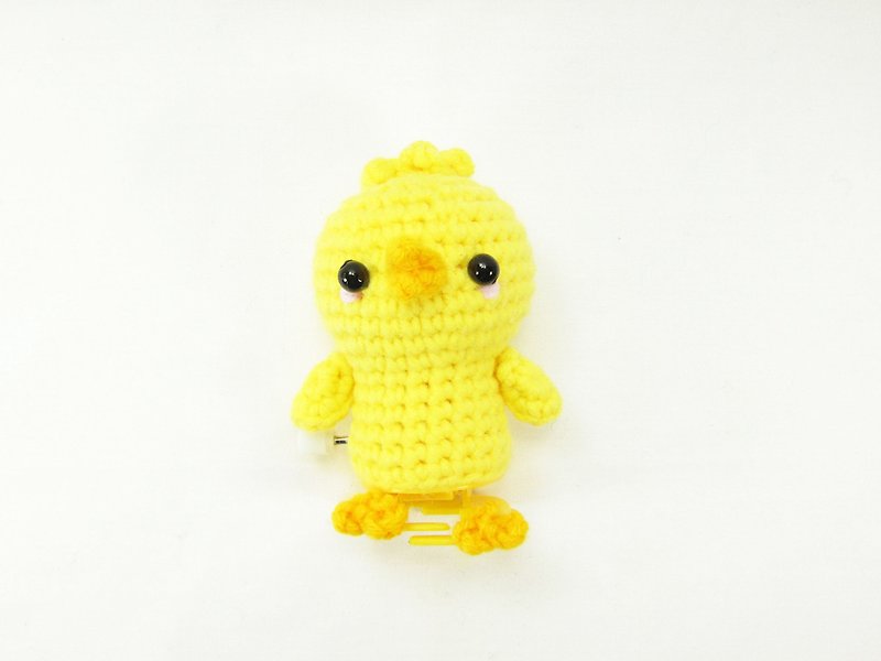 黃小雞-雞-發條-玩具-擺飾 - 裝飾/擺設  - 聚酯纖維 黃色