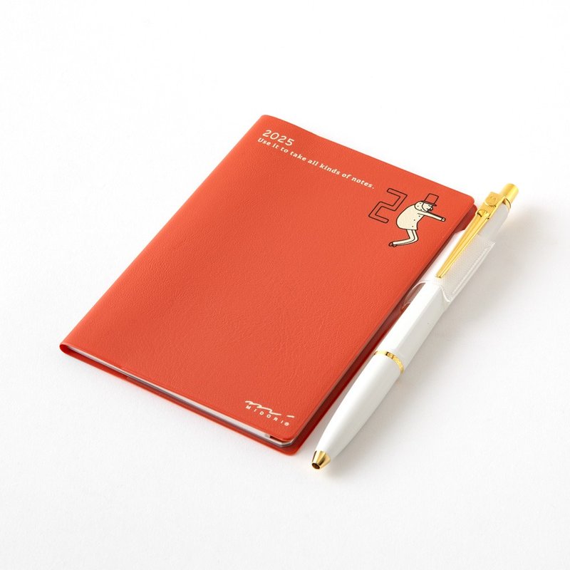 MIDORI Pocket Diary 2025 Mini (Monthly) Ogisan - สมุดบันทึก/สมุดปฏิทิน - กระดาษ หลากหลายสี