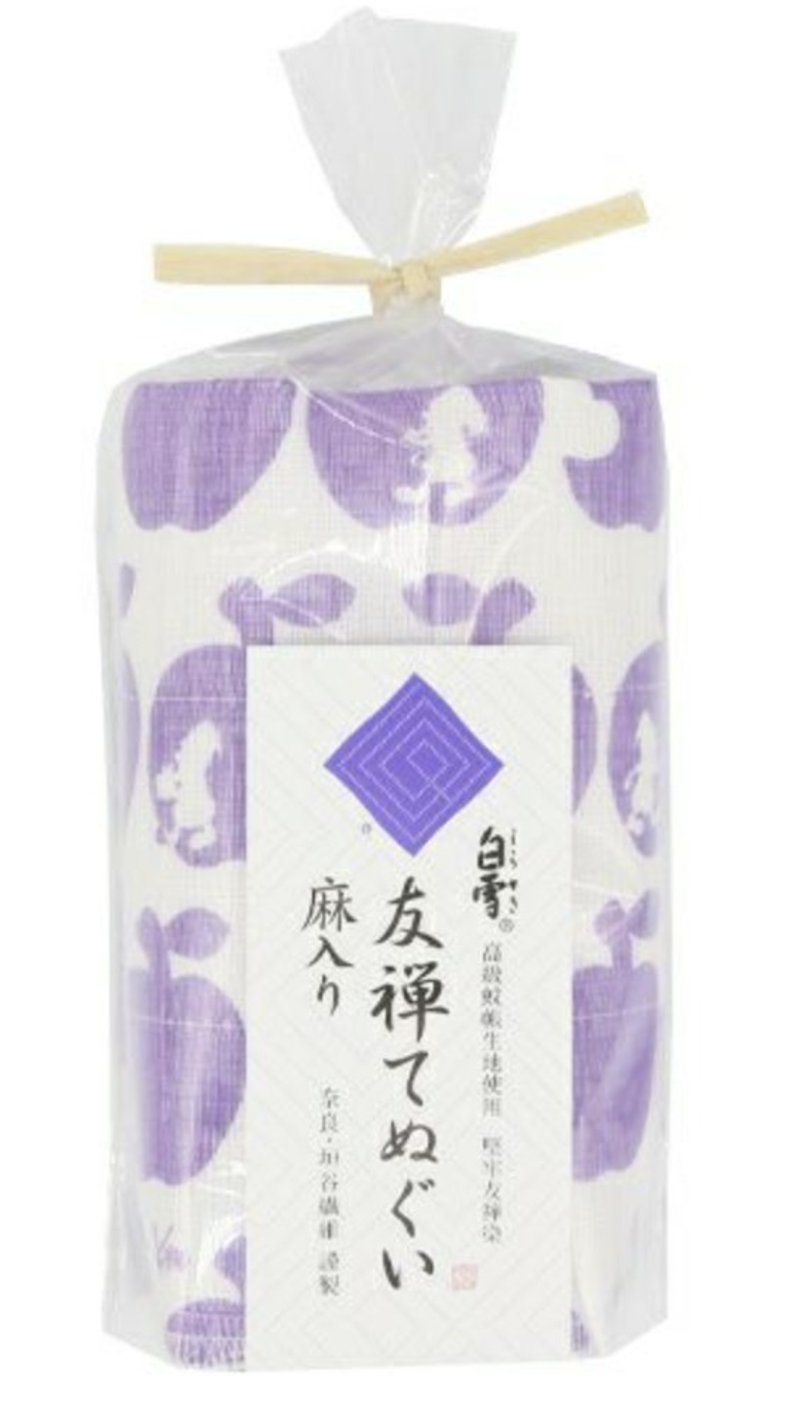 京友禪染汗巾 / 白雪公主 紫色 - 毛巾/浴巾 - 棉．麻 紫色