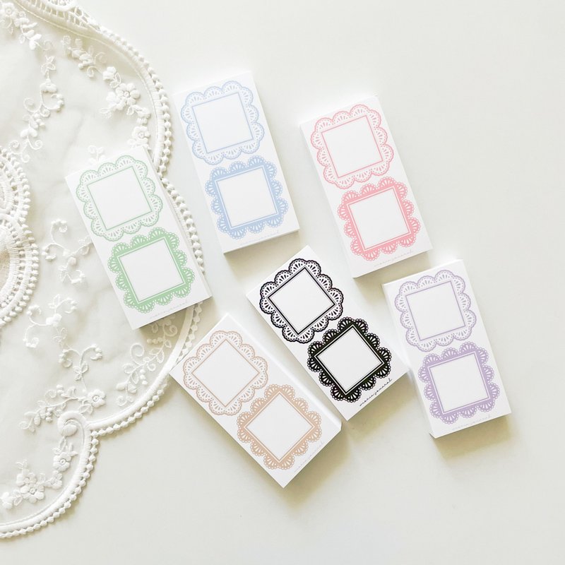 Big race square frame scrapbook notepads paper - 便條紙/便利貼 - 紙 