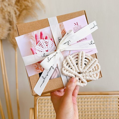 Macrame Flow / E織 夏日貝殼DIY材料包 含工具組及影片教學