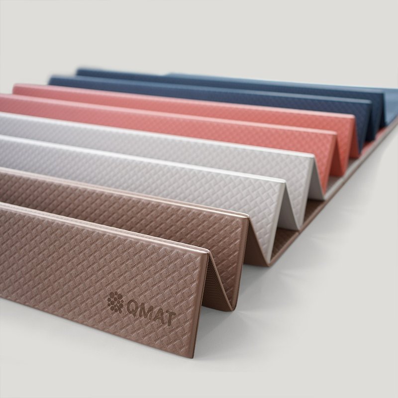 【QMAT】8MM Folding Yoga Mat-Double Model (120*180CM) Made in Taiwan - Yoga Mats - Plastic Multicolor