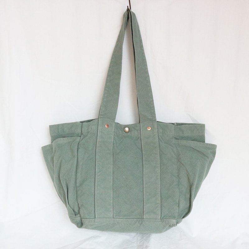 Garden Bag [2024 Autumn/Winter Limited Color: Silver Gray] (VC-11) - กระเป๋าถือ - ผ้าฝ้าย/ผ้าลินิน สีเทา