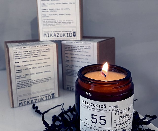 tonka bean scented candles