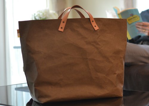 Bellta Studio 手提袋 Shopping TOTE 大包包 /肩揹包 : Kraft paper bag /防水 /抗撕破 /牛皮紙 /日常包款