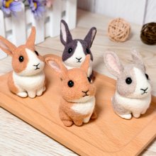 おいしいアイスクリーム - うさぎの羊毛フェルト人形 - ショップ