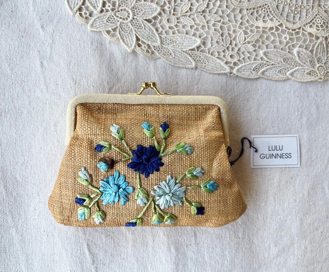 ルルギネス  花刺繍ポーチ