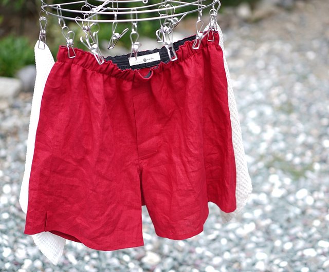 春先取りの春先取りの40s French Vintage Linen Short Pants ショート