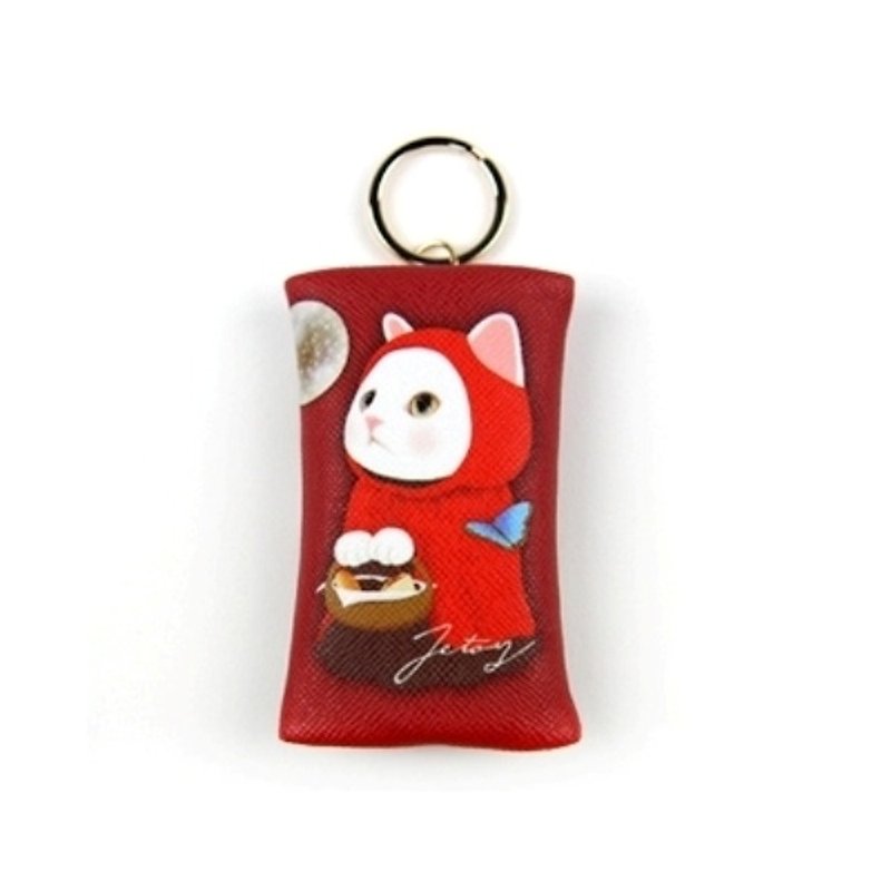 JETOY, 甜蜜貓 零錢包 鑰匙圈_Red hood J1701504 - 鑰匙圈/鑰匙包 - 其他材質 紅色
