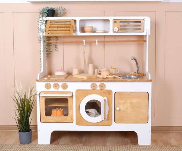 Wooden Play Kitchen Customizable