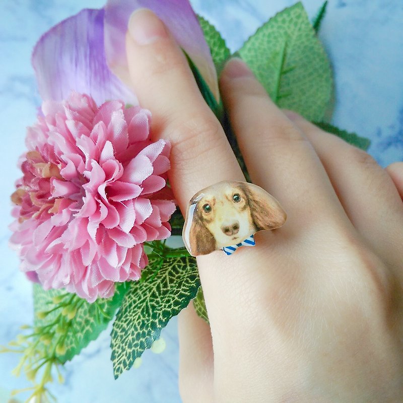 客製化飾品寵物/人像戒指 - 戒指 - 其他材質 多色