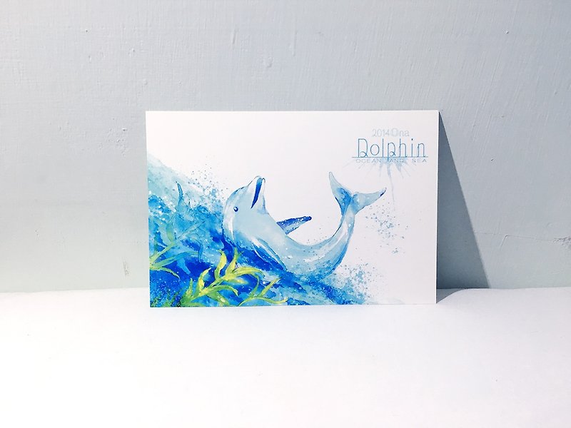 Ocean and Sea Season 1 Dolphin/Double-sided postcard postcard - Cards & Postcards - Paper 