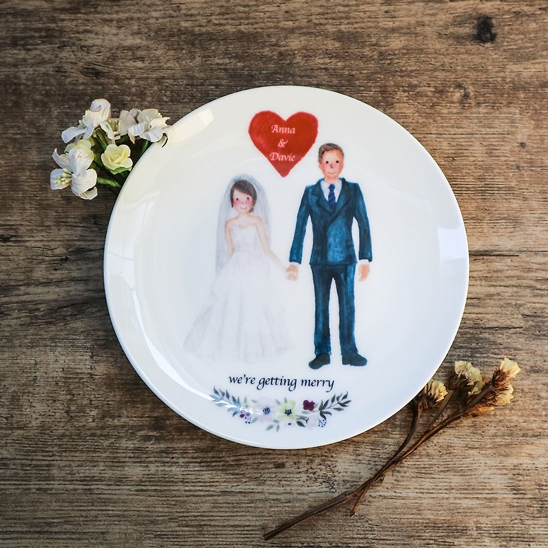 Customized gifts-We're getting married with large quantity discounts - Plates & Trays - Porcelain White