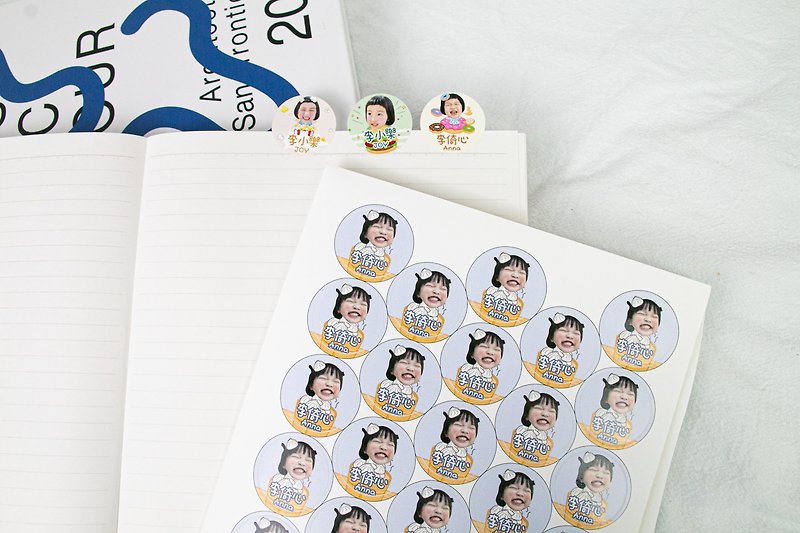Customized Waterproof Portrait Name Sticker-【Delicious Food】 - สติกเกอร์ - วัสดุอื่นๆ 