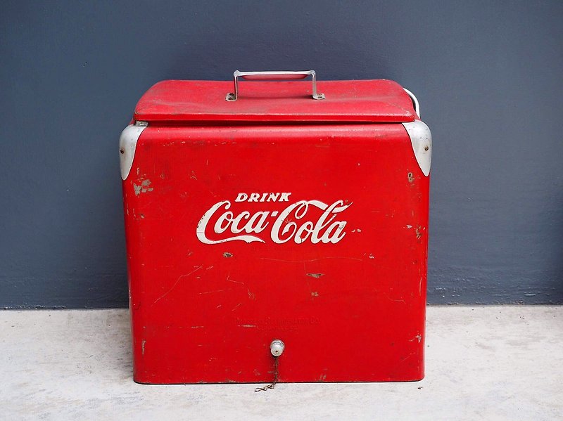 Coca-Cola Series-1950 American early large ice bucket - ของวางตกแต่ง - โลหะ 