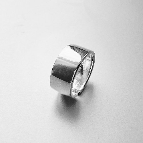 波品藝術 新伯爵925純銀戒指(亮面厚寬版) 內緣弧度設計 舒適配戴 活動圍