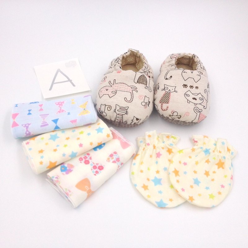 Color options - HBS Annunciation baby gift - kitten group - Baby Gift Sets - Cotton & Hemp Multicolor