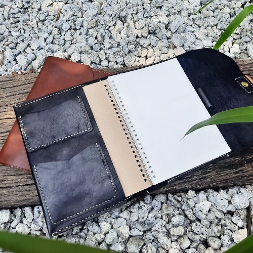 CheesayGift.Shop PERSONALIZED REFILLABLE LEATHER A5 JOURNAL BOOK COVER