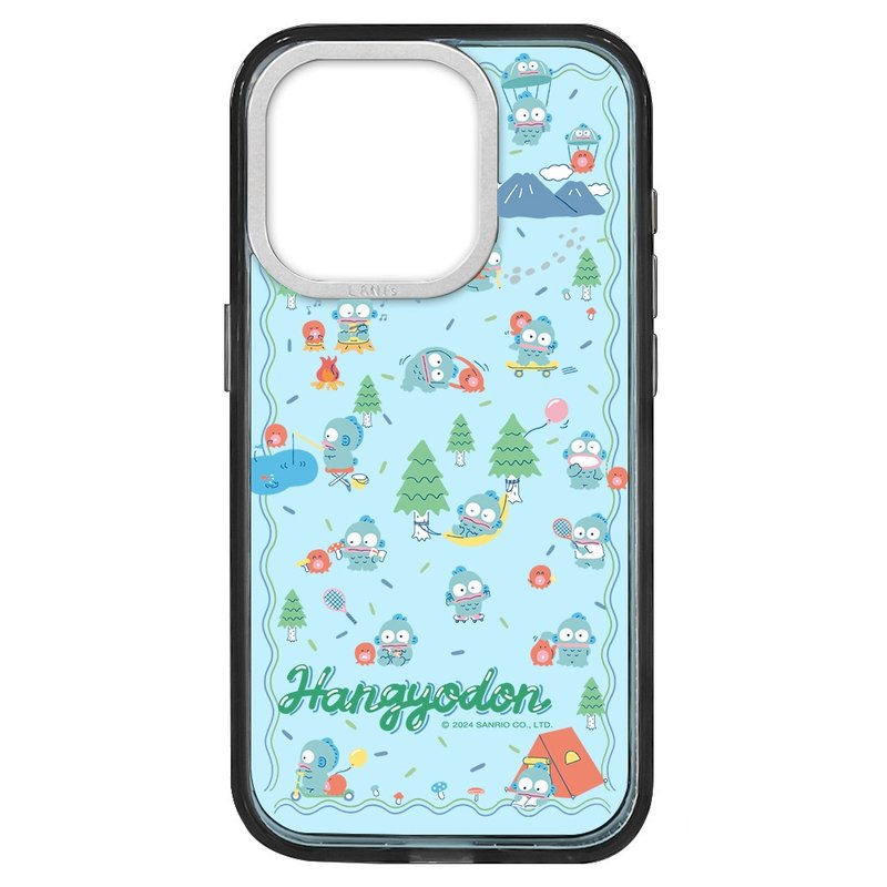 Mermaid Hanton Camping Fun Black Frame iPhone 16 15 14 13 Pro Max - Phone Cases - Eco-Friendly Materials Transparent