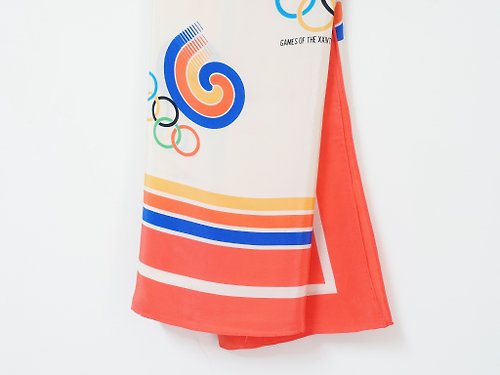 一時 Awhile一時 | Vintage 1988年漢城奧運紀念絲巾 no.32