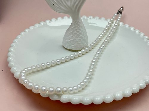 Athena珍珠設計 串鏈 天然淡水珍珠 強光 純銀 雙扣