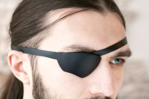 Migharda Leather Eye Patch | Slim Eye Patch | Small Eye Patch