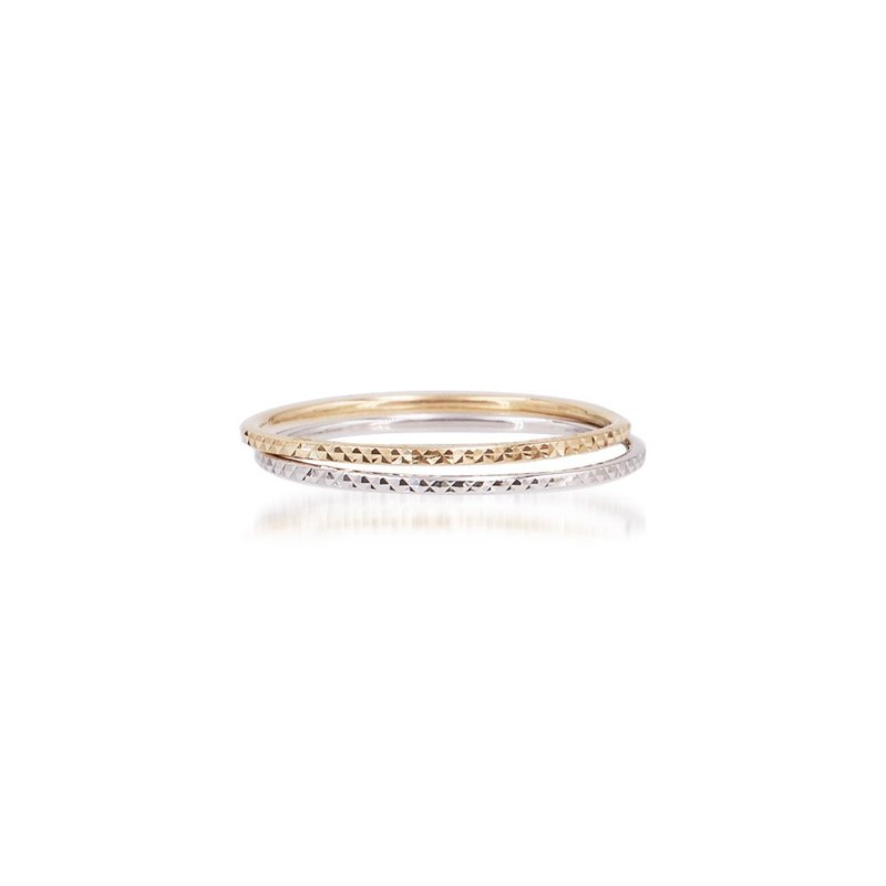 Visel Aurora Cut K Gold Ring-Thick Version - General Rings - Precious Metals Gold