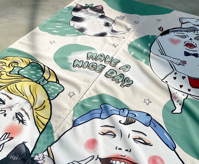 Have a nice day 2.0 暖簾のれん - ショップ Shock MAMA のれん・表札