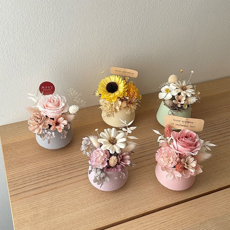DON'T PLACE ORDER! - ManYang Mini Flower Pot - 乾燥花/永生花 - 植物．花 