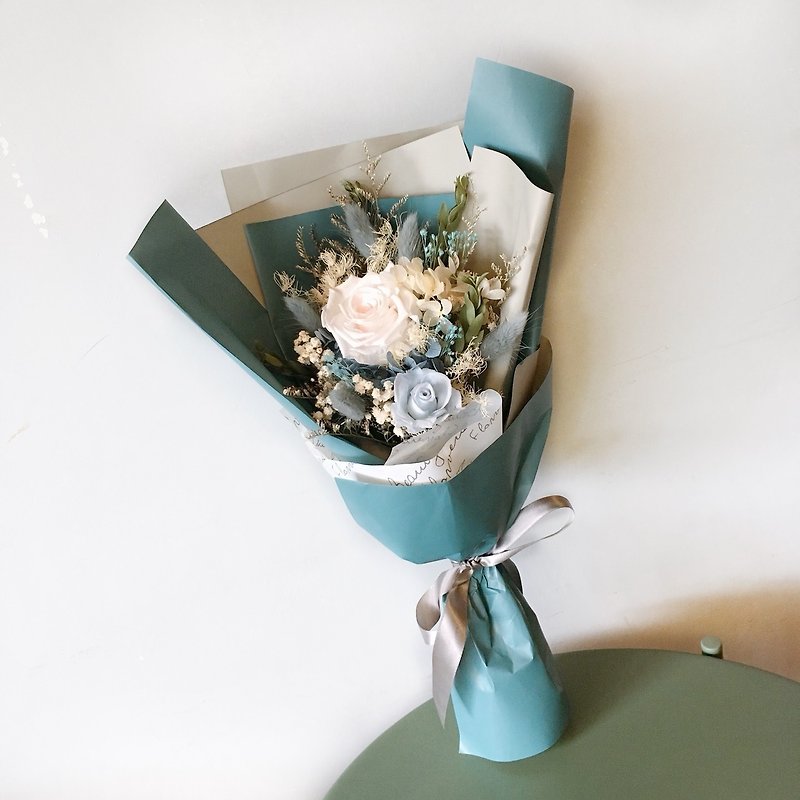 Morandi color immortal bouquet dry bouquet dry flower graduation bouquet graduation gift - ช่อดอกไม้แห้ง - พืช/ดอกไม้ 