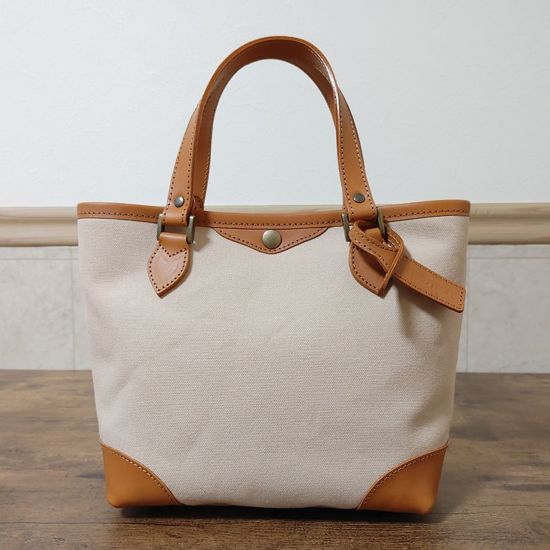Leather and canvas tote bag LC-S Arch