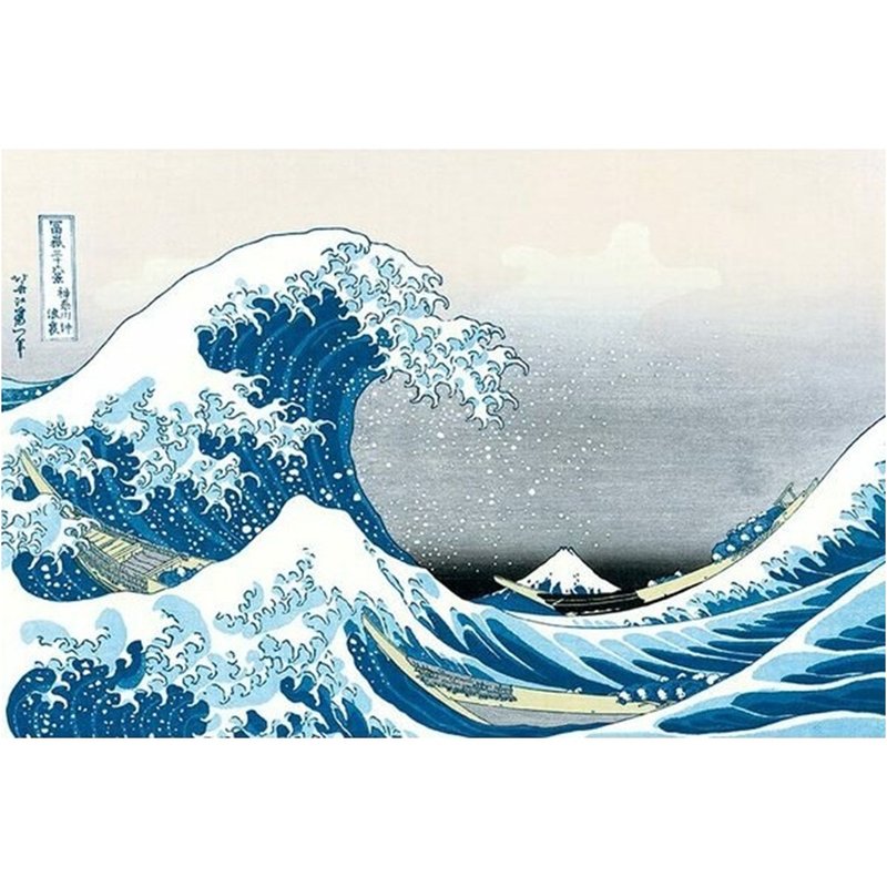 [Ukiyo-e] Katsushika Hokusai Thirty-six Views of Mt. Fuji - The Great Wave off Kanagawa Import Poster - Posters - Paper Multicolor