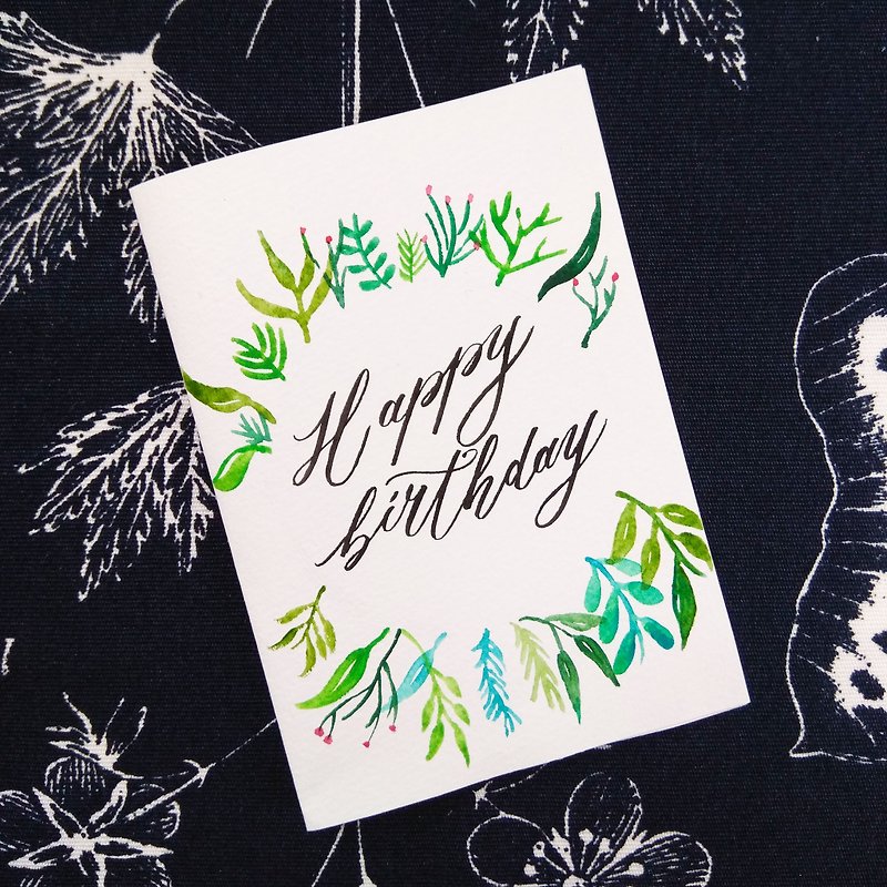 Mstandforc Floral Birthday Card｜Handmade Card - การ์ด/โปสการ์ด - กระดาษ หลากหลายสี