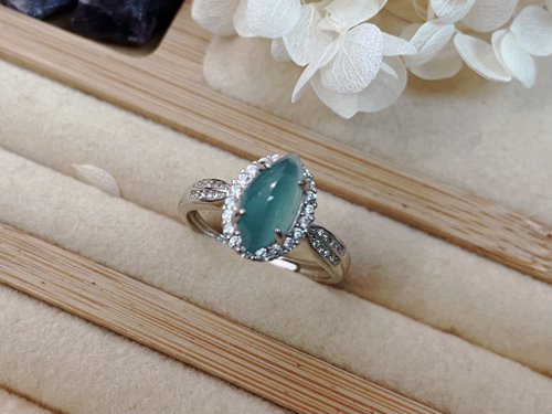 Pine St. Jewelry 松樹街輕奢珠寶 925銀 天然星空藍A貨瓜料 翡翠 戒指