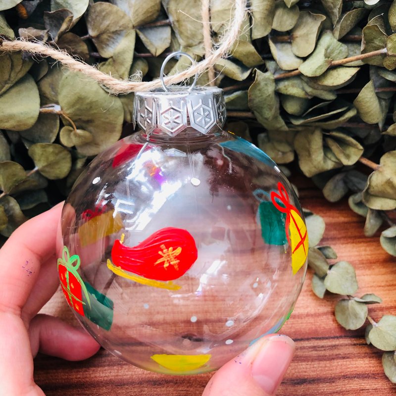 手绘聖誕裝飾球 - 擺飾/家飾品 - 塑膠 多色