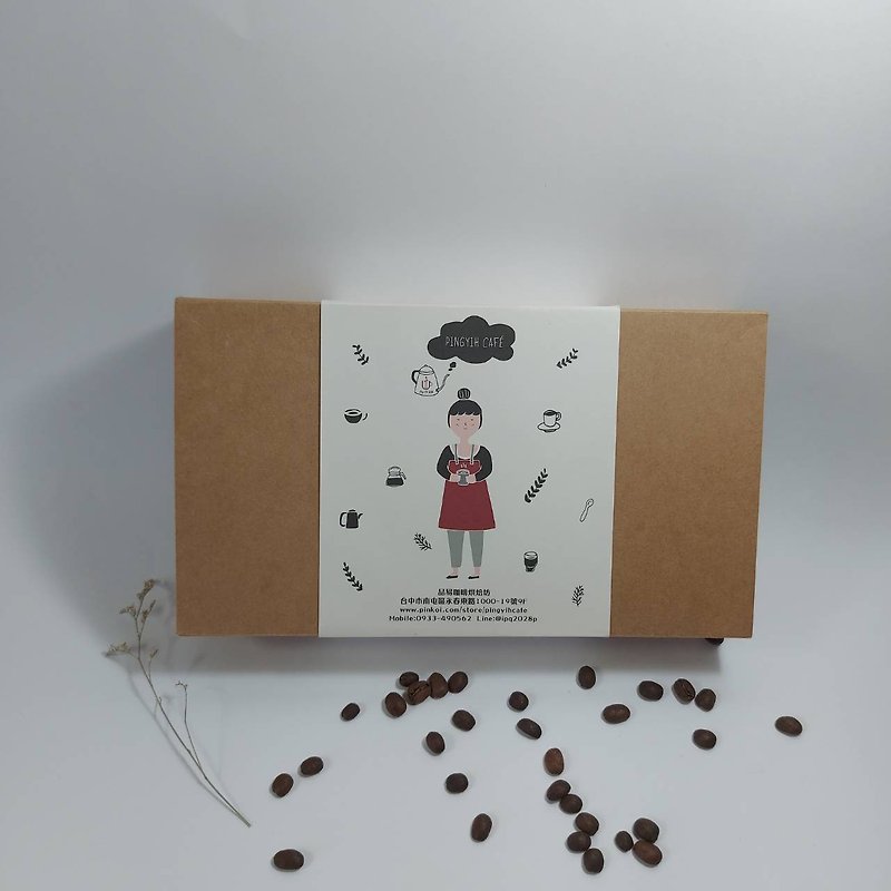 Hand-painted illustrator cooperation gift box x hanging ear bag coffee medium roasted glycol 490 yuan - Coffee - Fresh Ingredients 