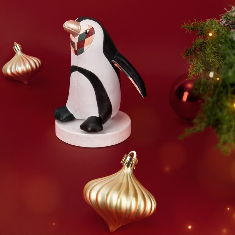 【紙鎮 | 聖誕交換禮】企鵝 Penguin 質感擺飾 | 冬日桌面小物 - 擺飾/家飾品 - 人造皮革 多色