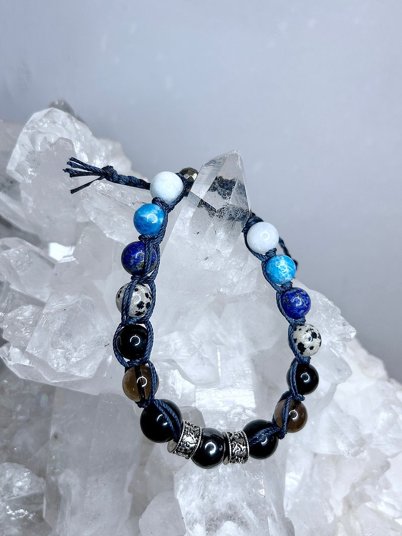 Men's Chakra Energy Balancing Braided Bracelet - สร้อยข้อมือ - คริสตัล สีน้ำเงิน