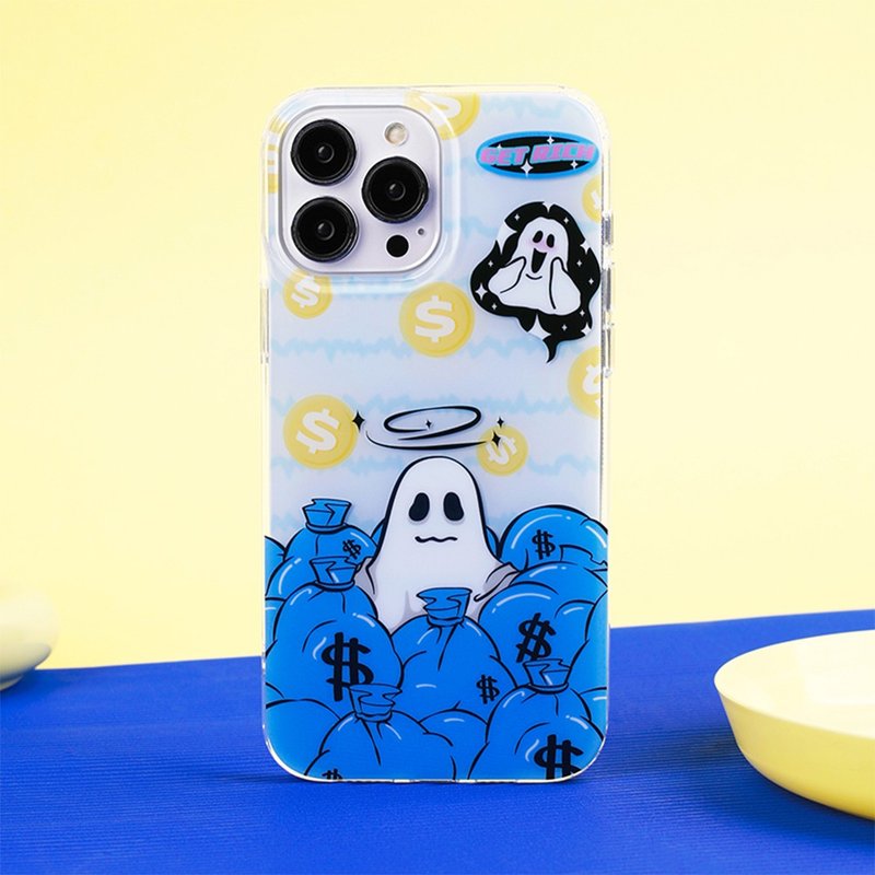 Money Bag Ghost iPhone Case - เคส/ซองมือถือ - วัสดุอื่นๆ 