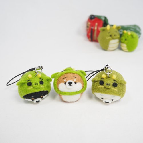 2024年干支(辰)なりきり龍のまゆ柴犬(赤柴・黒柴・白柴)パグ(フォーン