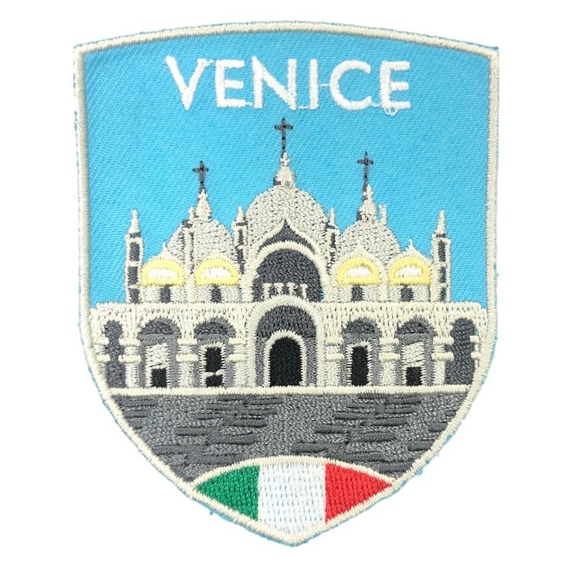 Dove Square Embroidery Patch Electric Embroidery in the Patriarchal Cathedral of St. Mark&#39;s Basilica in Venice, Italy