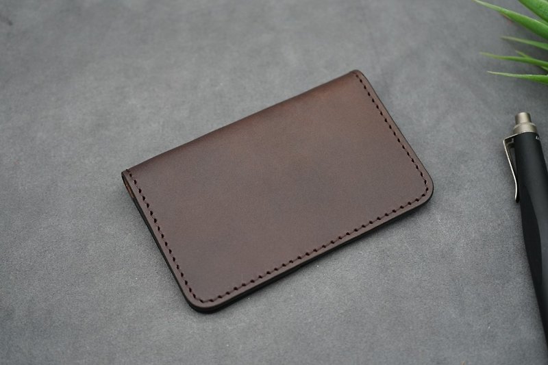 Business Card Holder (brown) - Other - Genuine Leather 