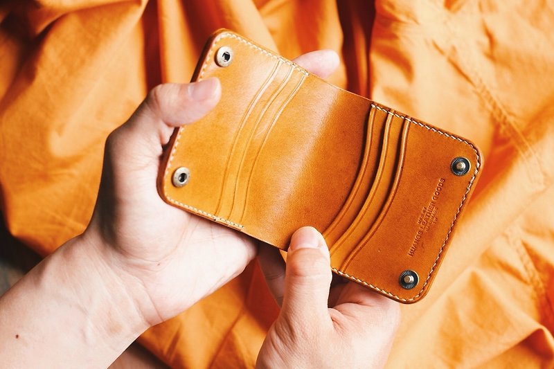 Double buckle short clip | Peace of mind shipping SOP - Wallets - Genuine Leather 