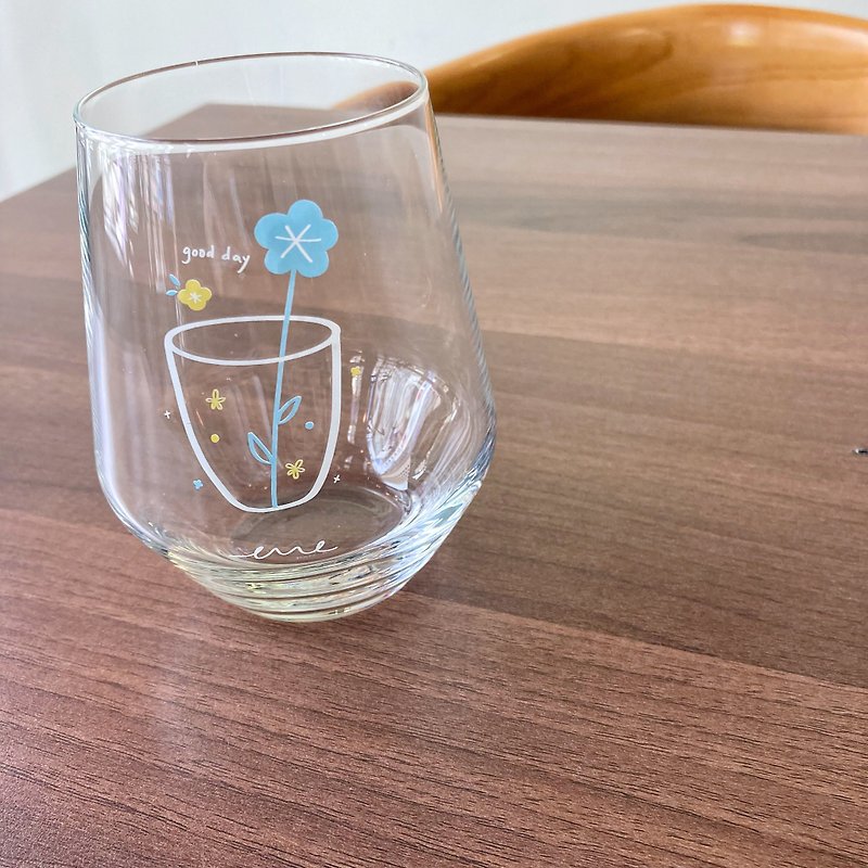 エブリライフ日本の花透明ガラスガラス水ガラスは無限大 - グラス・コップ - ガラス 