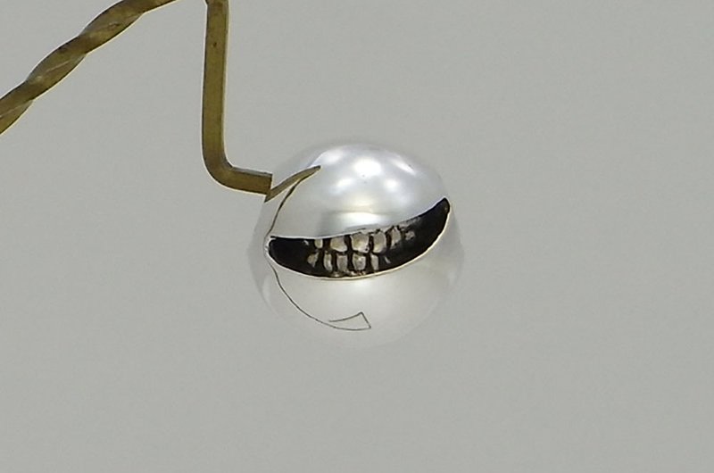 smile ball S_P type: D (s_m-P.64) only pendant top without a chain 沒有銀鍊 - สร้อยคอ - เงินแท้ สีเงิน