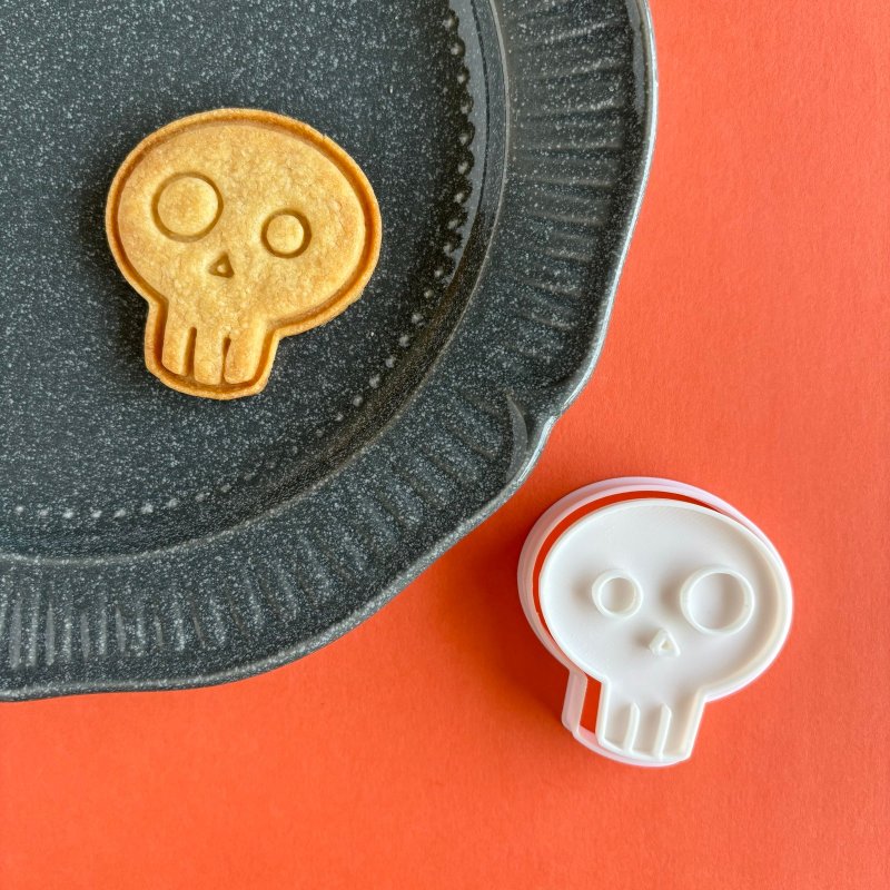 【クッキー型】ガイコツ　ハロウィン - 廚具 - 塑膠 